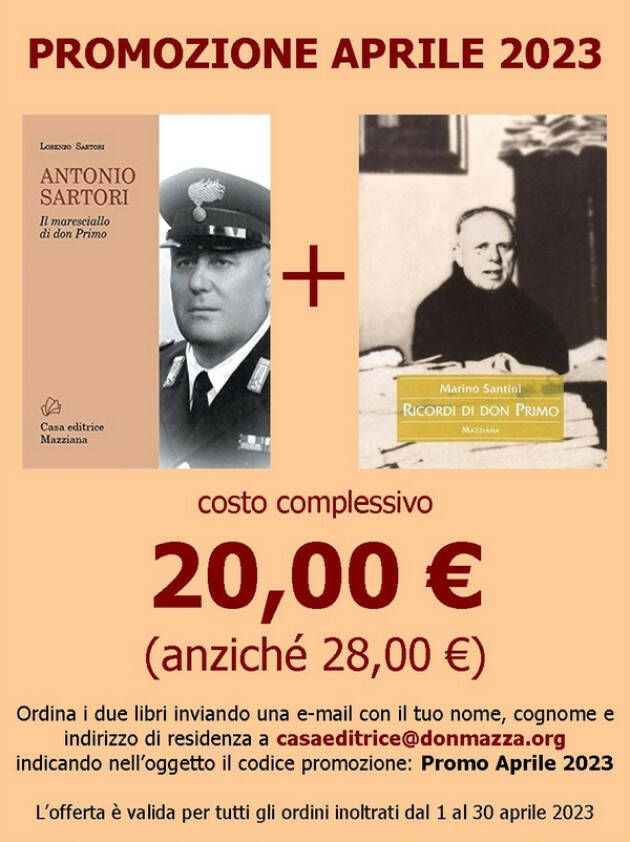 DUE LIBRI SU DON PRIMO MAZZOLARI  Promozione imperdibile: fino  30 aprile 2023