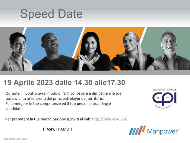 CPI Cremona Evento 19 aprile - Speed Date Aziende e Candidati- organizza Manpower