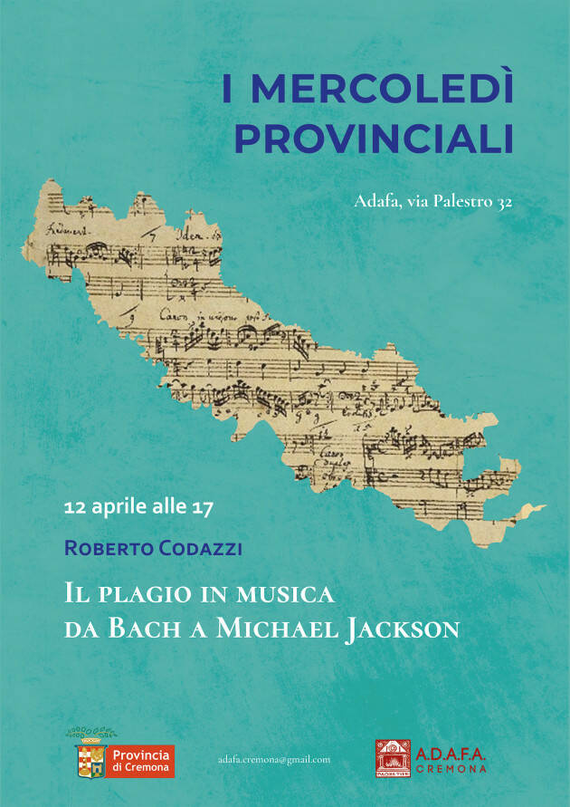 (CR) Mercoledì provinciali l'evento del ì 12 si terrà nella sede dell'Adafa