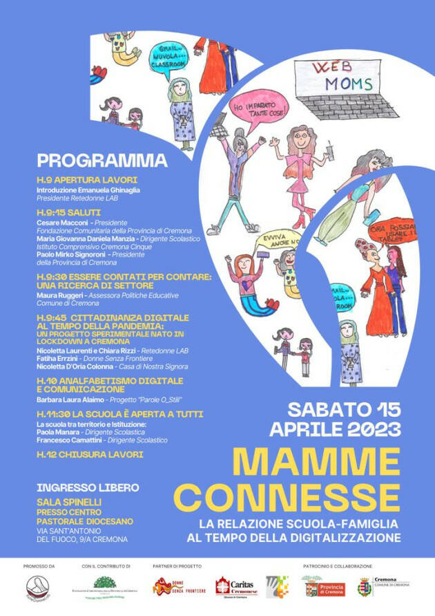 (CR) Mamme Connesse:  scuola-famiglia al tempo  digitalizzazione