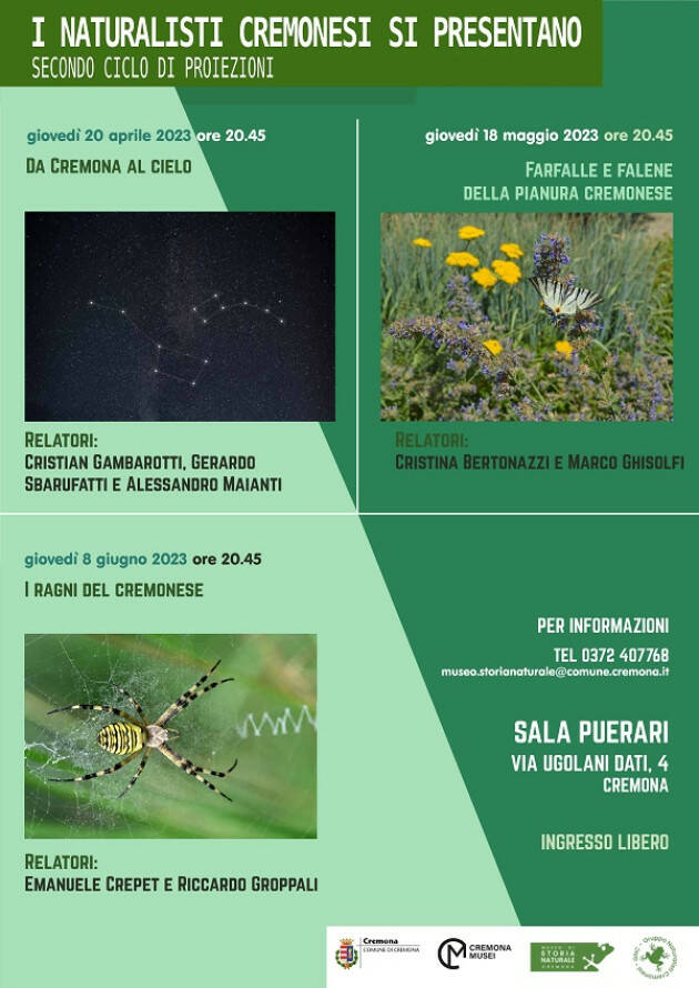 (CR)  Il terzo ciclo de I naturalisti cremonesi evento 8 giugno