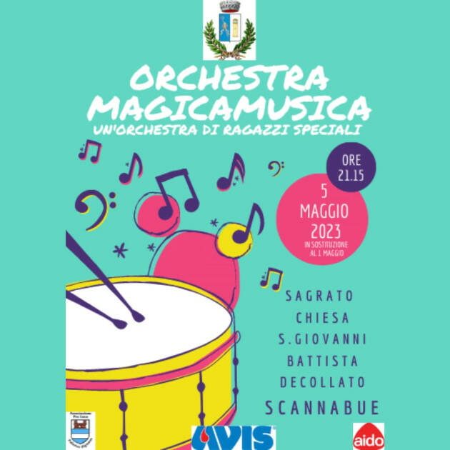 CREMA: MagicaMusica, rimandato al 5 maggio il concerto a Scannabue