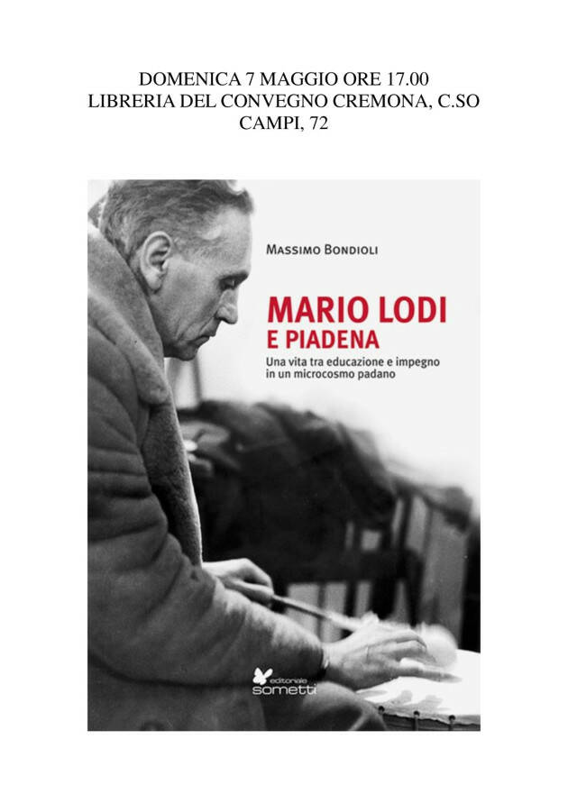 Massimo Bondioli presenta il libro su  Mario Lodi ... al Convegno (Cr)