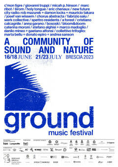 Brescia PROGRAMMA GROUND MUSIC FESTIVAL 2023
