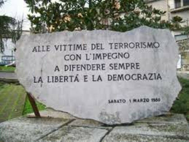 MILANO: LE INIZIATIVE PER LA GIORNATA IN RICORDO DELLE VITTIME DEL TERRORISMO 