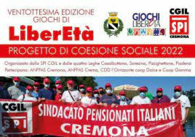 Spi-Cgil Cremona La 29° edizione dei GIOCHI DI LIBERETA’ a Casalbuttano