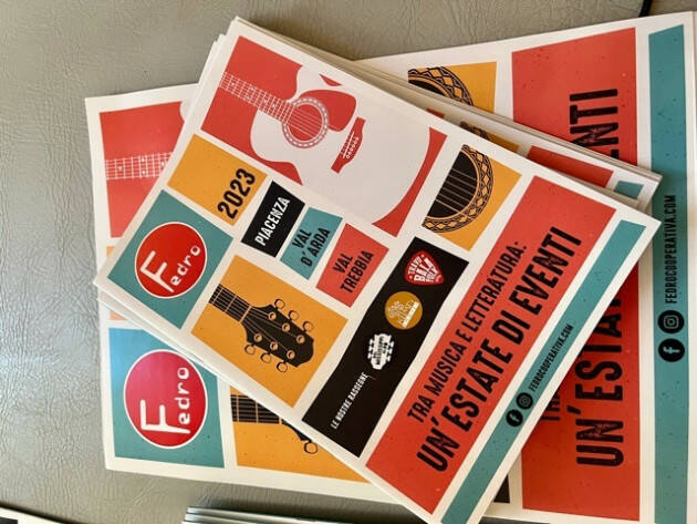 Piacenza FEDRO COOPERATIVA presenta 'TRA MUSICA E LETTERATURA: UN’ESTATE DI EVENTI'