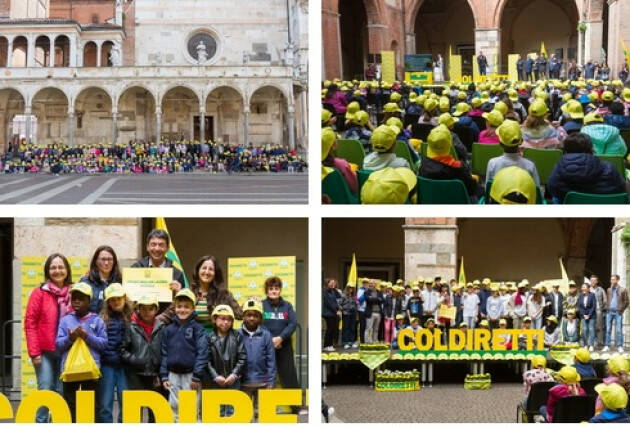 Progetto scuola Coldiretti, grandissimo finale in piazza Duomo a Cremona