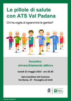 LE PILLOLE DI SALUTE DI ATS VAL PADANA a Pozzaglio