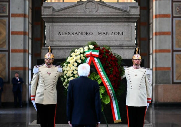 (Mi)L'omaggio di Mattarella: ‘Da Manzoni critica lucida al nazionalismo esasperato 