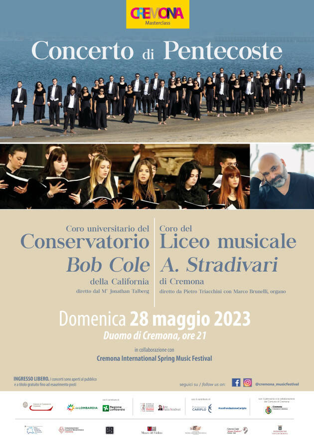 (CR) Concerto Pentecoste,coro California e IIS Stradivari 