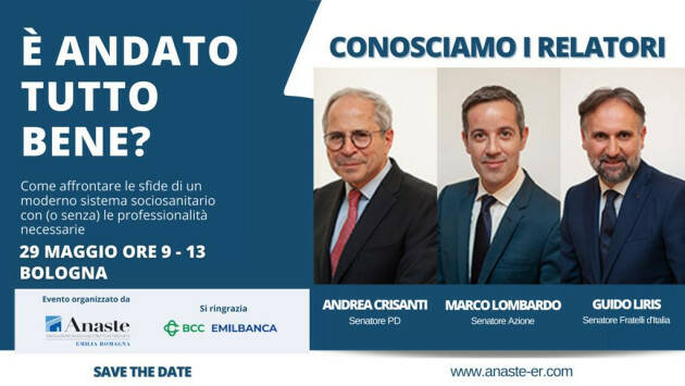 CONVEGNO ANASTE SUL FUTURO DEGLI ANZIANI A BOLOGNA E IN EMILIA ROMAGNA