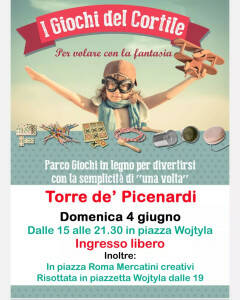 Inizio giugno di eventi a Torre de' Picenardi: tornano i 'Giochi del cortile'