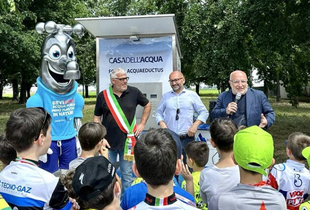 Padania Acque : Inaugurata Fonte Aquaeductus, la casa dell’acqua di Pieve d’Olmi