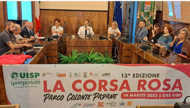 UISP Cremona  - CONSEGNA RICAVATO CORSA ROSA