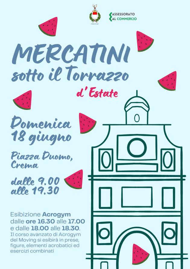 Crema Tornano i 'Mercatini sotto il Torrazzo'. 