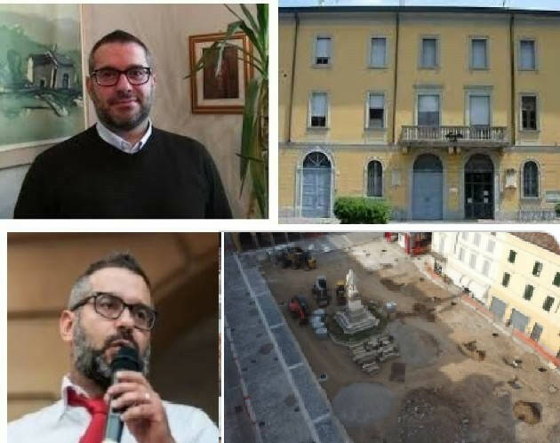 Soresina Davide Vairani aggiorna sui lavori in p.zza Garibaldi