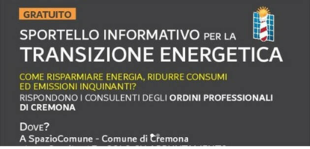 Ance Cremona sarà attivo lo Sportello per la transizione energetica