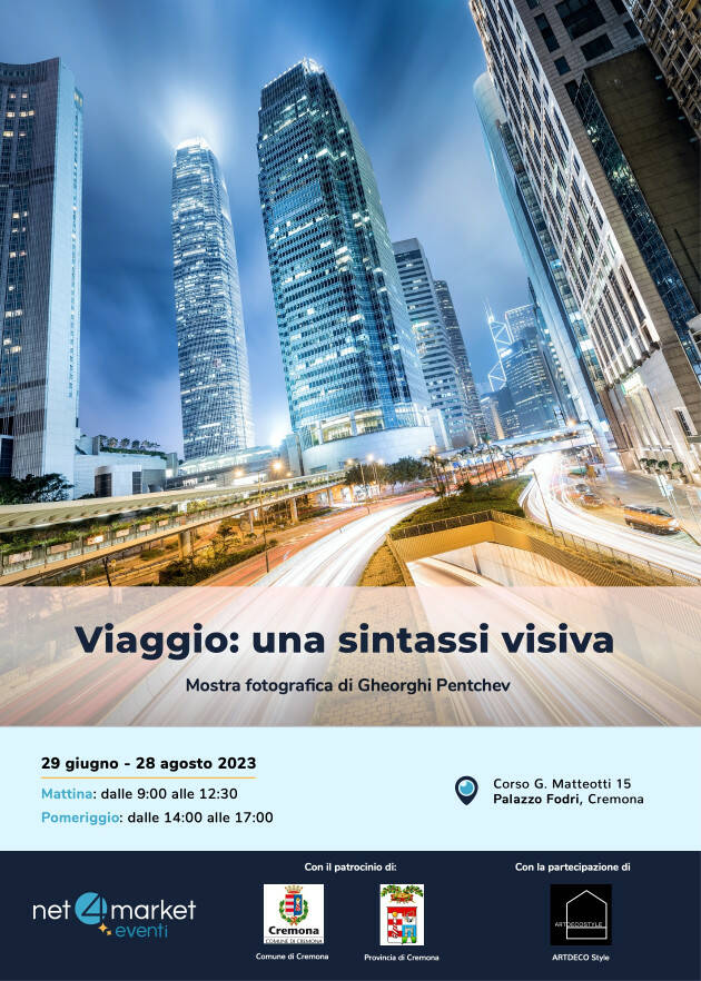 Cremona NET4MARKET inaugurazione mostra fotografica “VIAGGIO: UNA SINTASSI VISIVA”