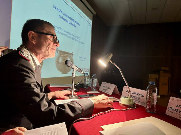 In Messico la Lectio Magistralis del Generale Molinese, Comandante dei Carabinieri per la Tutela del Patrimonio Culturale