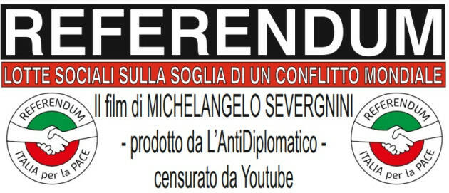 (CR) Proiezione film ' Referendum'  censurato da you tube 'Italia per la pace'