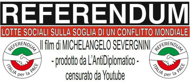 (CR) Proiezione film ' Referendum' censurato da you tube 'Italia per la pace'