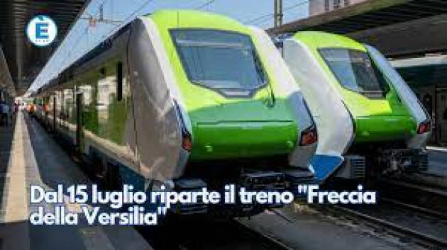 RIPARTE LA FRECCIA DELLA VERSILIA, PILONI (#PD): UNA BUONA NOTIZIA.