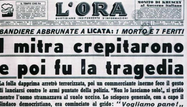 Collettiva News BUONA MEMORIA: IL PRIMO MORTO DEL GOVERNO TAMBRONI