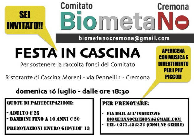 MEMO iniziative mese di luglio del Comitato Biometano