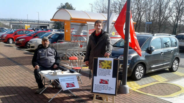 Banchetti di Rifondazione sulle proposte di legge di iniziativa popolare a Crema 