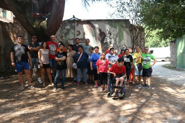 (CR) Anffas INAUGURATO IL NUOVO MURALES AL PARCO DEL VECCHIO PASSEGGIO