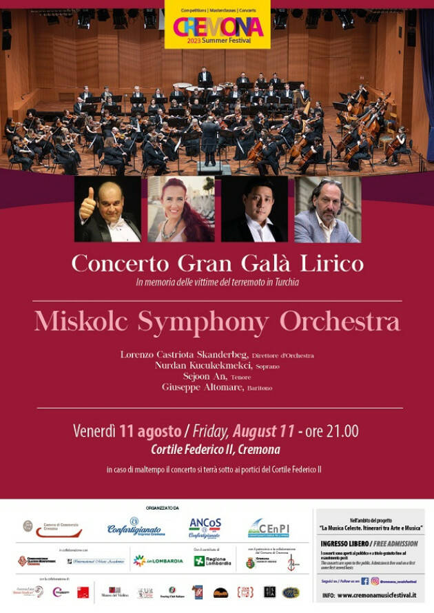 Cremona Gran Galà Lirico con la Miskolc Symphony Orchestra