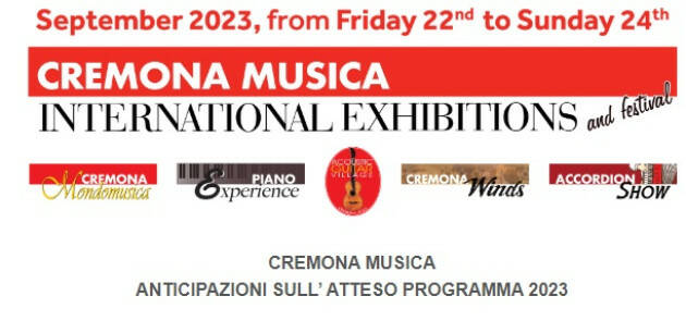 CREMONA MUSICA, ANTICIPAZIONI SULL’ ATTESO PROGRAMMA 2023