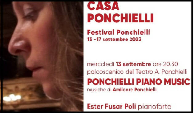 Casa Ponchielli 2023 inaugurata dalla cremonese Ester Fusar Poli il 13 settembre