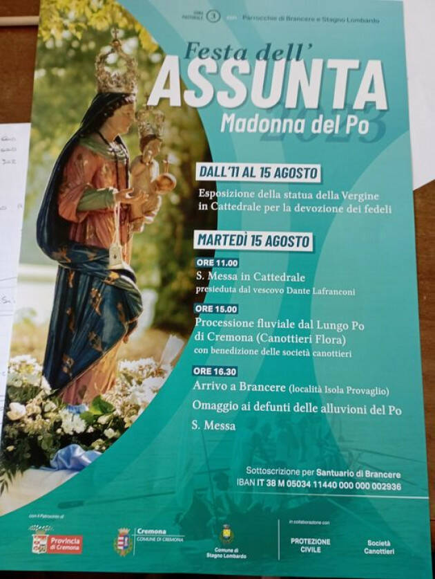 FESTA DELL'ASSUNTA 2023  a Stagno Lombardo  il programma