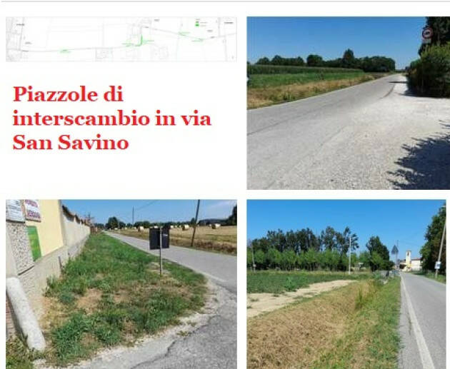 Piazzole di interscambio in via San Savino, lavori al via nei prossimi giorni