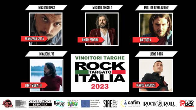 Milano  ROCK TARGATO ITALIA 2023: VINCITORI DELLE TARGHE