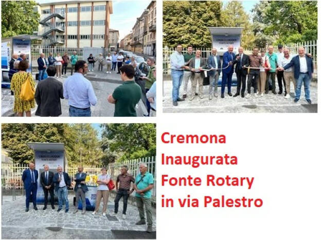 Padania Una nuova casa dell’acqua a Cremona: inaugurata Fonte Rotary in via Palestro