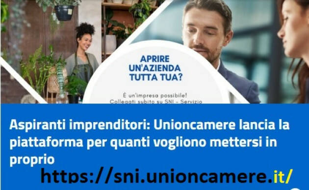 Cam.Com.(CR) Creazione d’impresa: Unioncamere lancia piattaforma imprenditori