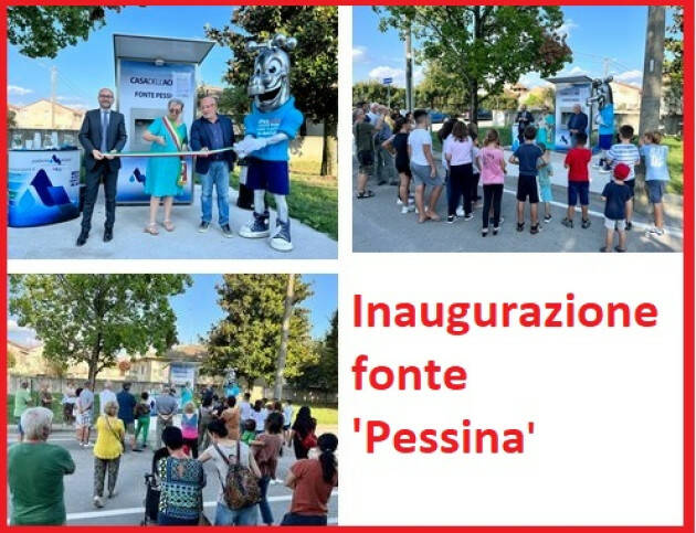 Pessina cremonese, Padania Acque S.p.A.: Inaugurata la casa dell’acqua “Fonte Pessina”