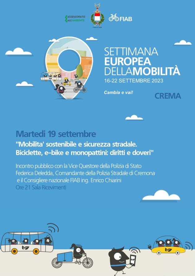 Crema Incontro Pubblico: Mobilità Sostenibile e Sicurezza Stradale. 