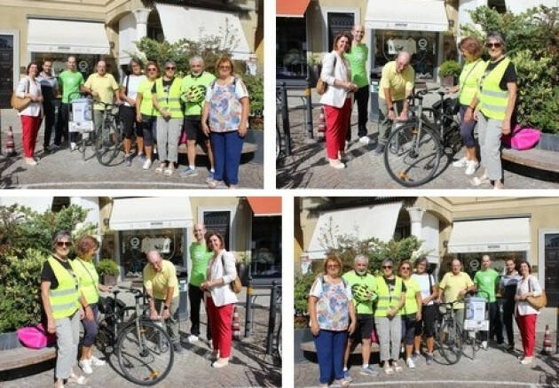 (CR) Riposizionata in largo Boccacino la pompa per gonfiare le ruote delle biciclette