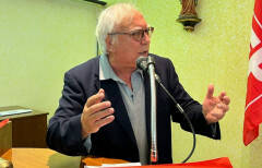 Marco Pezzoni , a nome Tavola della Pace, interviene all’attivo Cgil di Cremona.