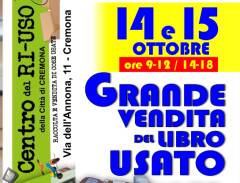 Emmaus  Grande Vendita del Libro usato al Centro del Riuso di Cremona il 14 e 15 ottobre. 