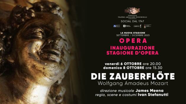 IL FLAUTO MAGICO DI MOZART INAUGURA LA STAGIONE D'OPERA DEL PONCHIELLI DI CREMONA
