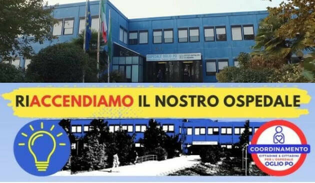 Casalmaggiore RIACCENDIAMO L’OSPEDALE Sabato 14 ottobre ore 17