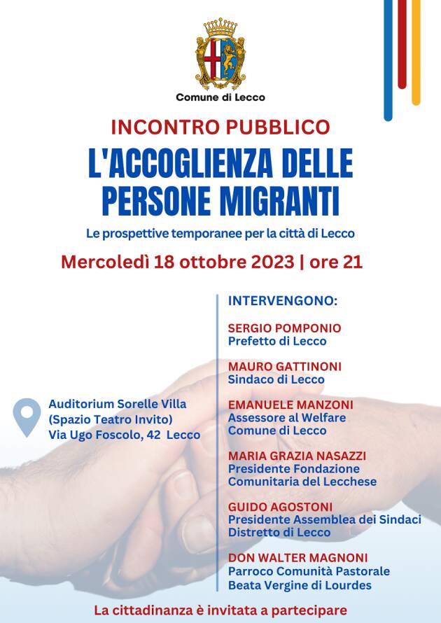 Lecco Incontro su come accogliere i migranti