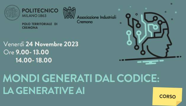 Poli Campus CR MONDI GENERATI DAL CODICE: LA GENERATIVE AI