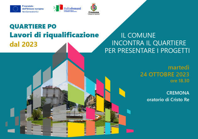  (CR) Martedì 24 ottobre assemblea al Quartiere Po