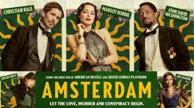 Piacenza Anziani Cinema d'Argento, mercoledì 25 “Amsterdam” con ingresso gratuito